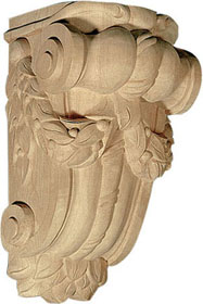 Large Laurel Leaf Corbel