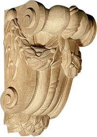 Medium Laurel Leaf Corbel