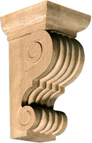 Medium Mirrored Scroll Corbel