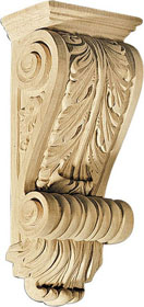 Large Narrow Acanthus Corbel