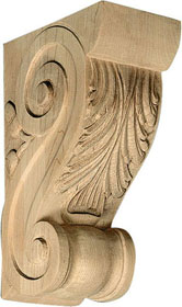 Medium Acanthus Acorn Corbel