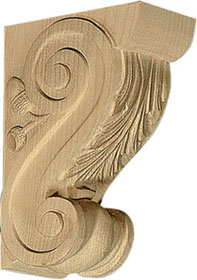 Mini Acanthus Acorn Corbel