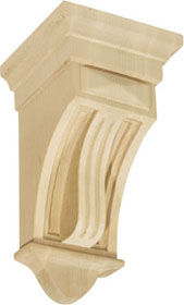 Curved Fluted Mission Corbel 10