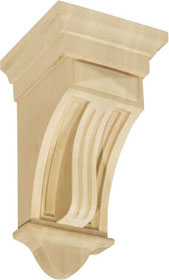 Curved Fluted Mission Corbel 10
