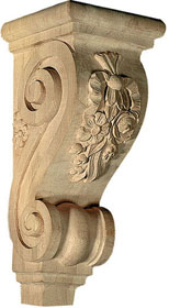 Medium Floral Shelf Corbel