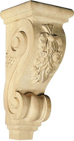 Large Floral Shelf Corbel