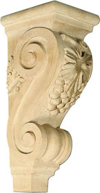 Large Grape Shelf Corbel