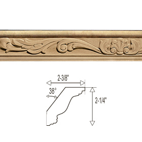 Scroll & Shell Crown Molding 3