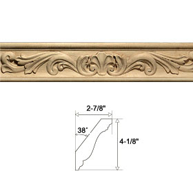 Scroll & Shell Crown Molding 5