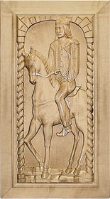 Horse and Soldier Door Panel