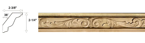 Floral Crown Molding 3